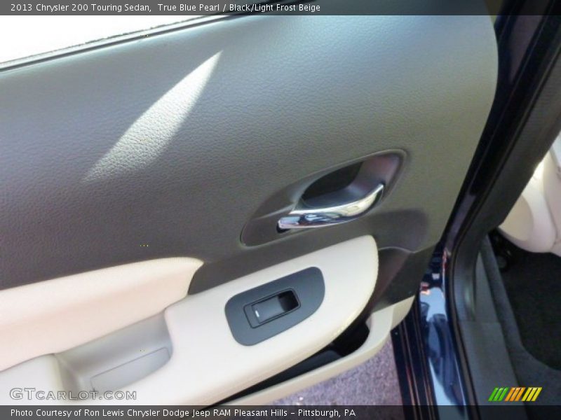 True Blue Pearl / Black/Light Frost Beige 2013 Chrysler 200 Touring Sedan