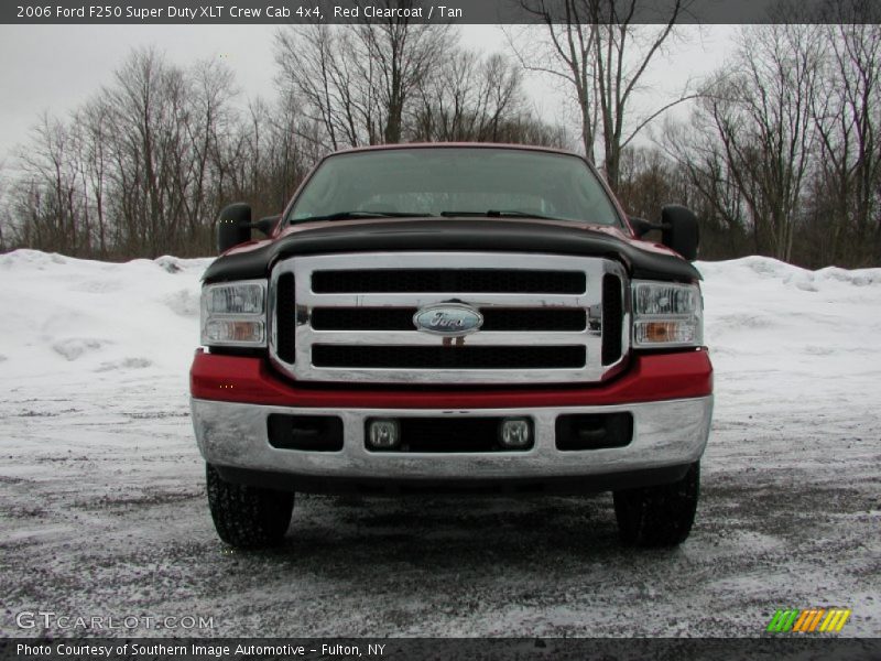 Red Clearcoat / Tan 2006 Ford F250 Super Duty XLT Crew Cab 4x4