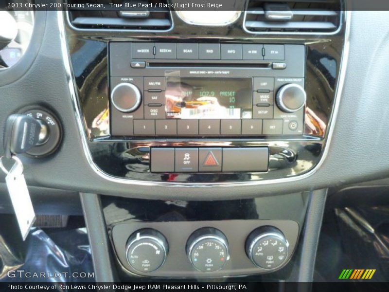 True Blue Pearl / Black/Light Frost Beige 2013 Chrysler 200 Touring Sedan