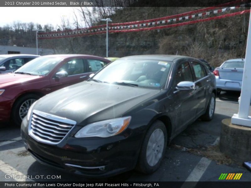 Black / Black 2013 Chrysler 200 Limited Sedan