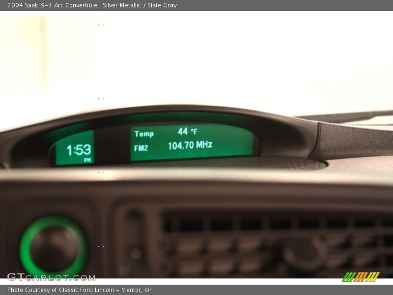Silver Metallic / Slate Gray 2004 Saab 9-3 Arc Convertible