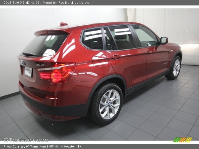 Vermillion Red Metallic / Mojave 2013 BMW X3 xDrive 28i