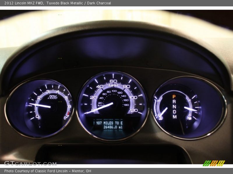  2012 MKZ FWD FWD Gauges