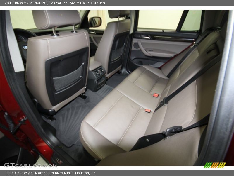 Rear Seat of 2013 X3 xDrive 28i
