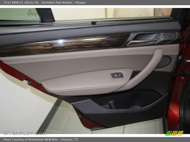 Vermillion Red Metallic / Mojave 2013 BMW X3 xDrive 28i