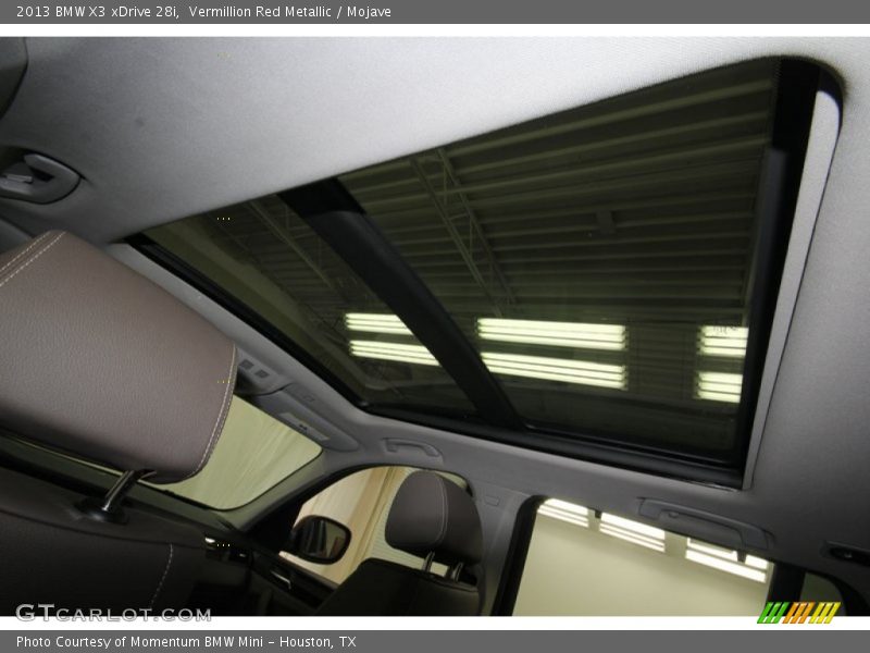Sunroof of 2013 X3 xDrive 28i