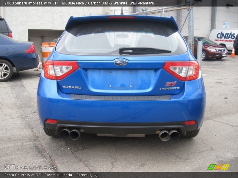 WR Blue Mica / Carbon Black/Graphite Gray Alcantara 2008 Subaru Impreza WRX STi