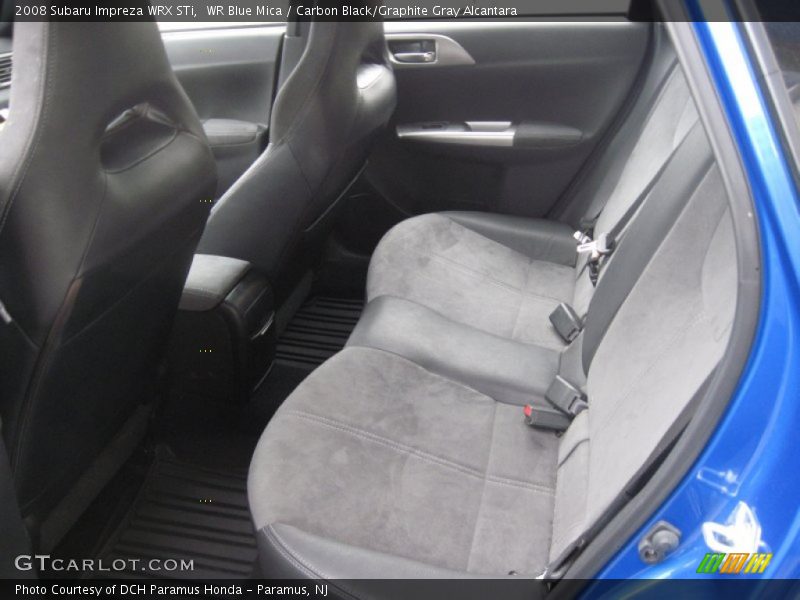 WR Blue Mica / Carbon Black/Graphite Gray Alcantara 2008 Subaru Impreza WRX STi