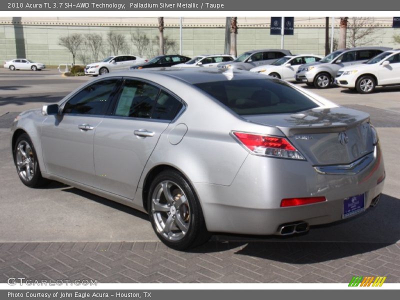 Palladium Silver Metallic / Taupe 2010 Acura TL 3.7 SH-AWD Technology