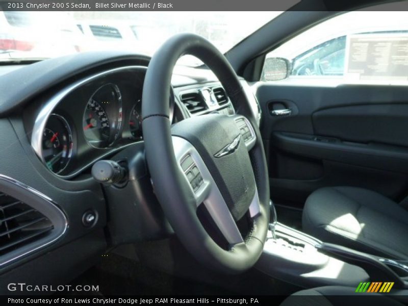 Billet Silver Metallic / Black 2013 Chrysler 200 S Sedan