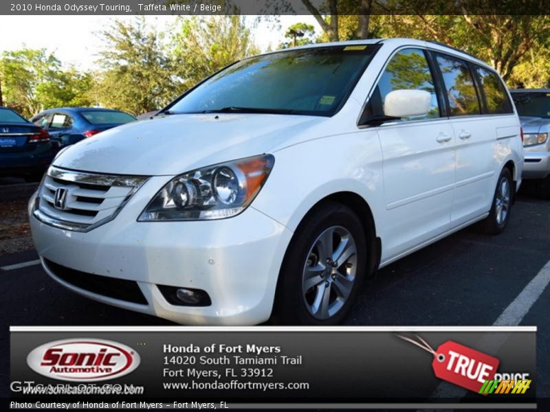 Taffeta White / Beige 2010 Honda Odyssey Touring