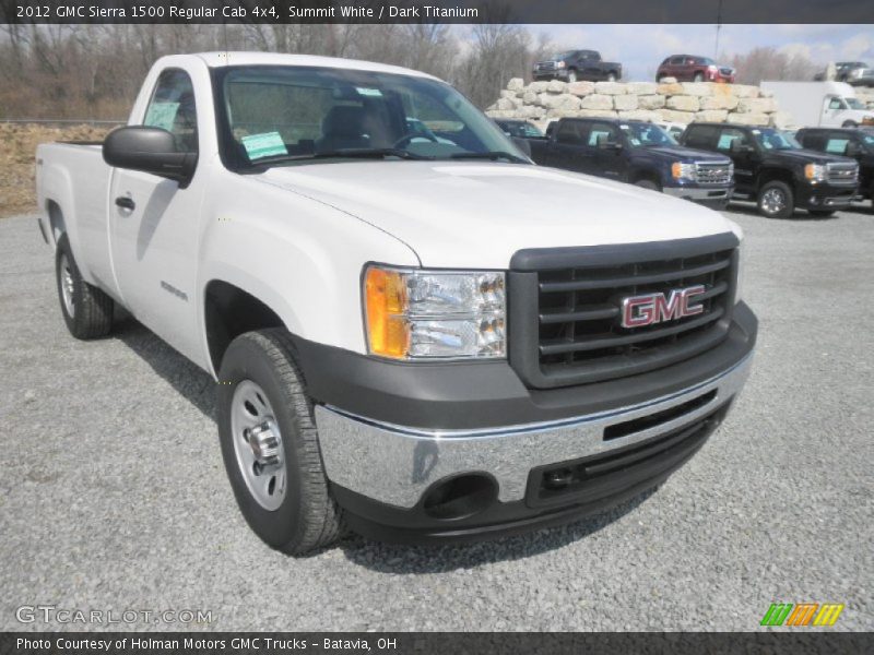 Summit White / Dark Titanium 2012 GMC Sierra 1500 Regular Cab 4x4
