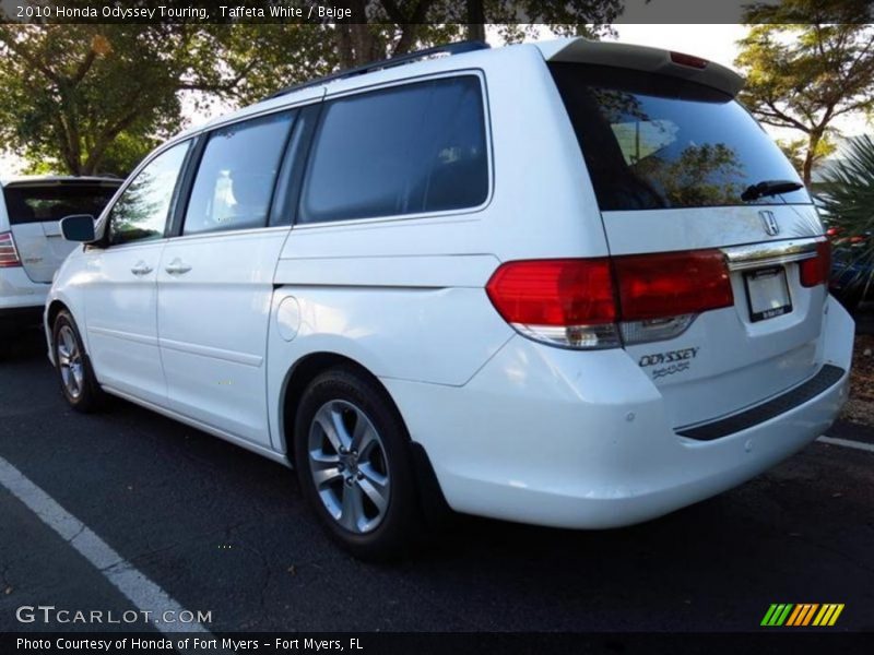 Taffeta White / Beige 2010 Honda Odyssey Touring