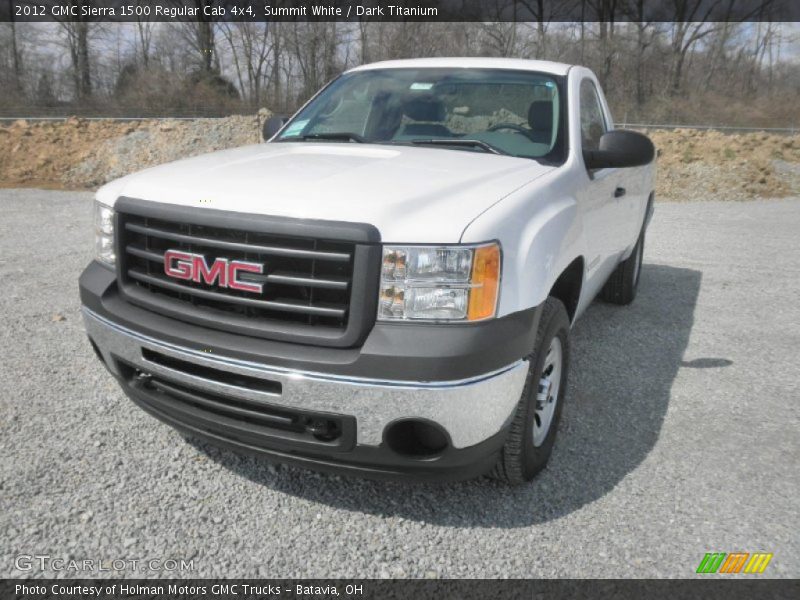 Summit White / Dark Titanium 2012 GMC Sierra 1500 Regular Cab 4x4