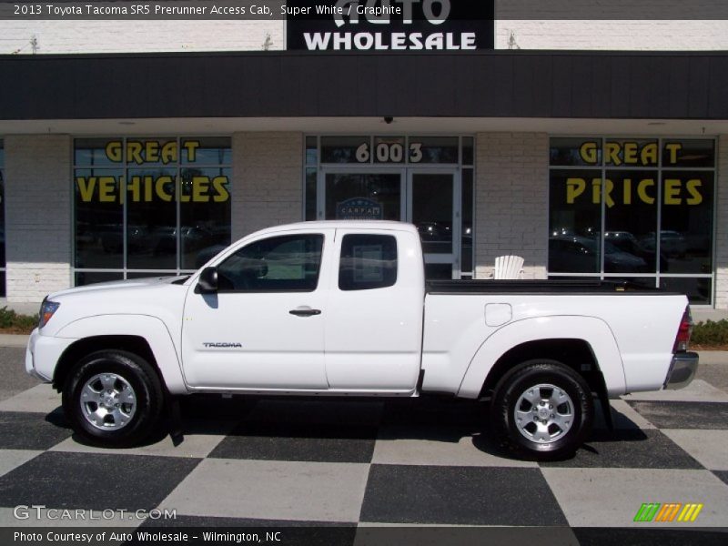 Super White / Graphite 2013 Toyota Tacoma SR5 Prerunner Access Cab