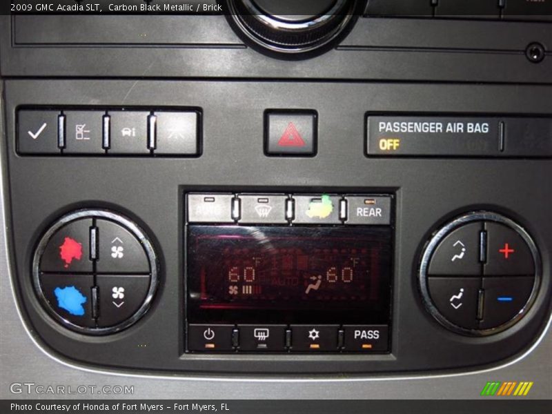 Controls of 2009 Acadia SLT