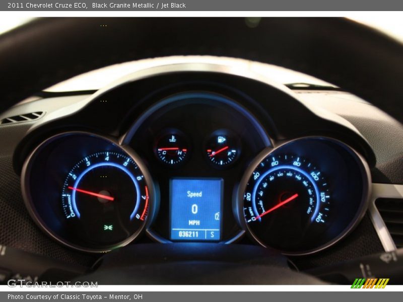 Black Granite Metallic / Jet Black 2011 Chevrolet Cruze ECO