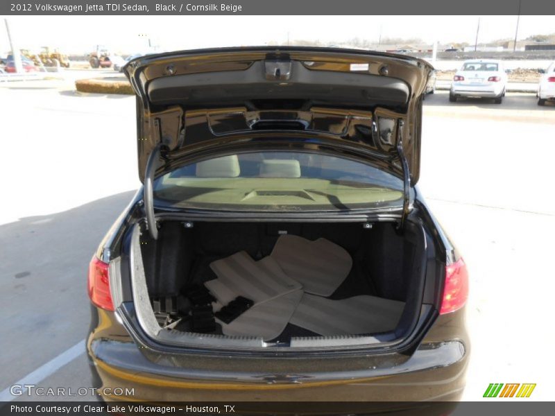 Black / Cornsilk Beige 2012 Volkswagen Jetta TDI Sedan