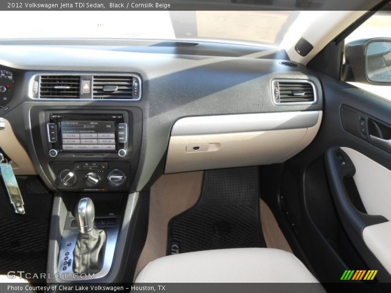 Black / Cornsilk Beige 2012 Volkswagen Jetta TDI Sedan