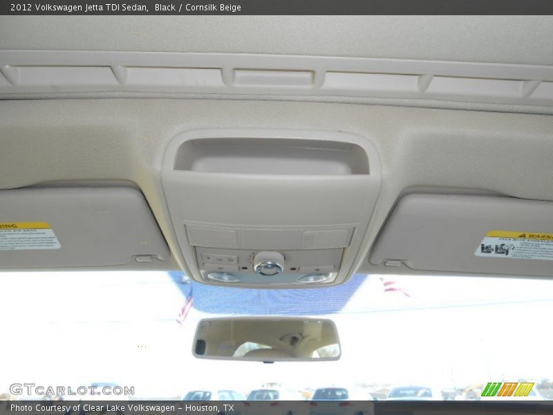 Black / Cornsilk Beige 2012 Volkswagen Jetta TDI Sedan