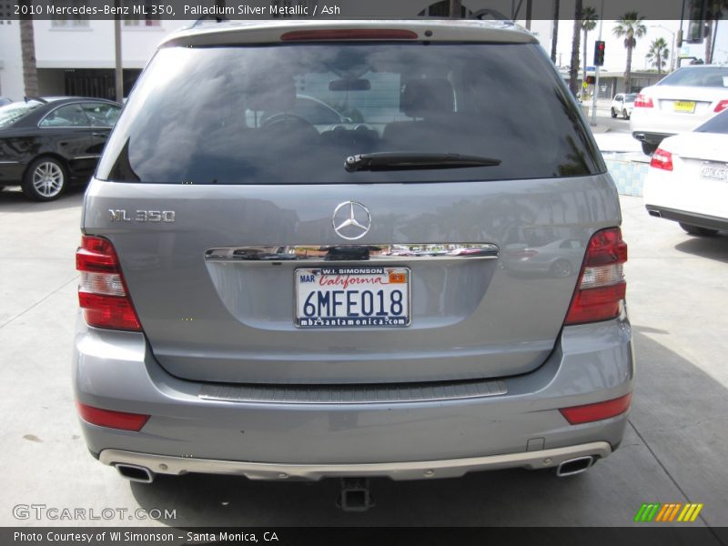 Palladium Silver Metallic / Ash 2010 Mercedes-Benz ML 350