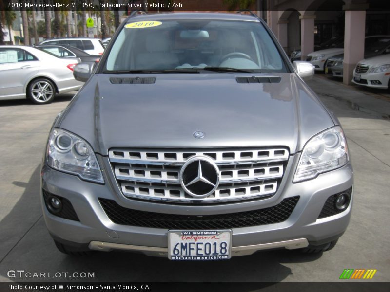 Palladium Silver Metallic / Ash 2010 Mercedes-Benz ML 350