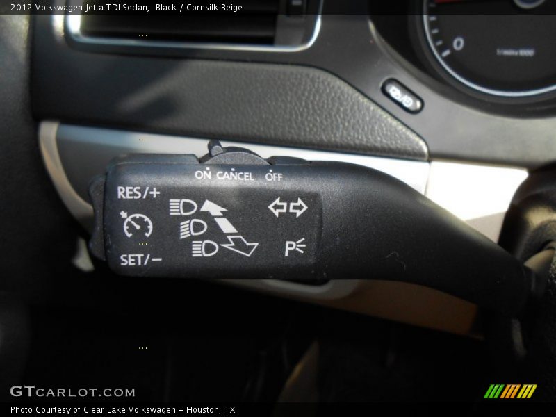 Black / Cornsilk Beige 2012 Volkswagen Jetta TDI Sedan