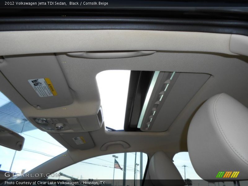 Black / Cornsilk Beige 2012 Volkswagen Jetta TDI Sedan