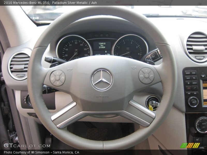 Palladium Silver Metallic / Ash 2010 Mercedes-Benz ML 350