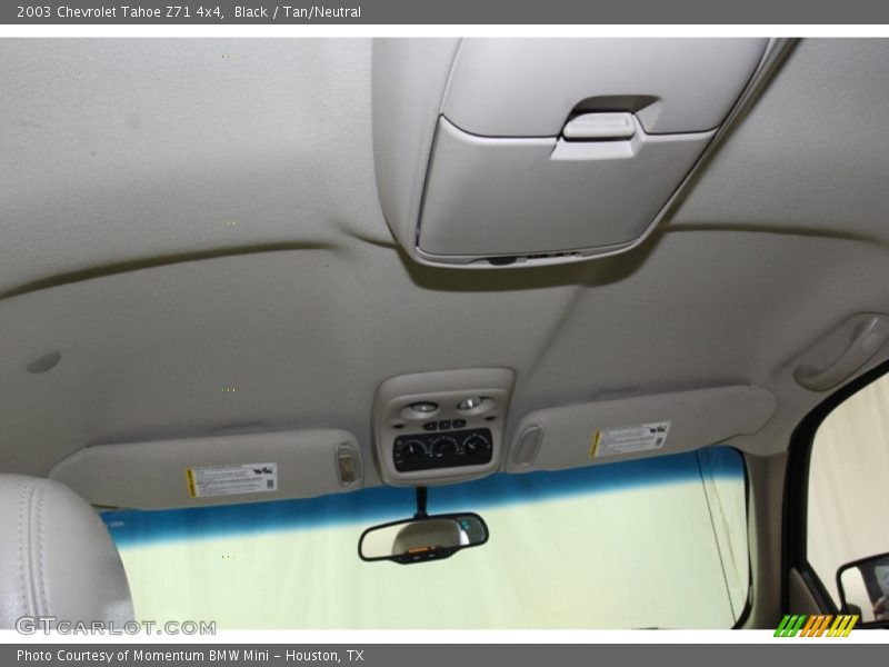 Black / Tan/Neutral 2003 Chevrolet Tahoe Z71 4x4