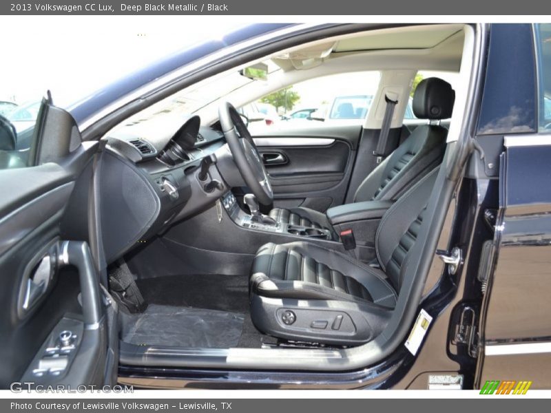 Deep Black Metallic / Black 2013 Volkswagen CC Lux