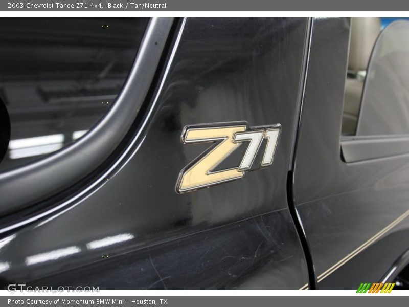Black / Tan/Neutral 2003 Chevrolet Tahoe Z71 4x4