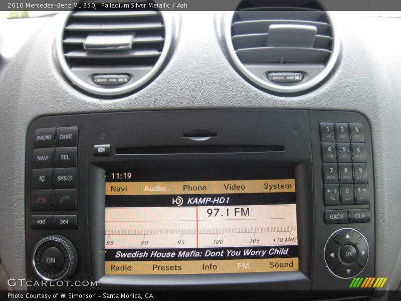 Palladium Silver Metallic / Ash 2010 Mercedes-Benz ML 350