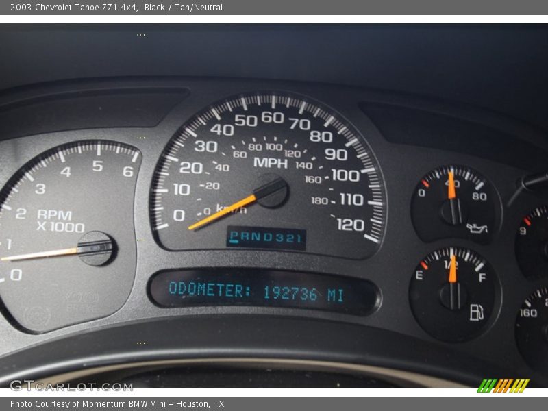 Black / Tan/Neutral 2003 Chevrolet Tahoe Z71 4x4