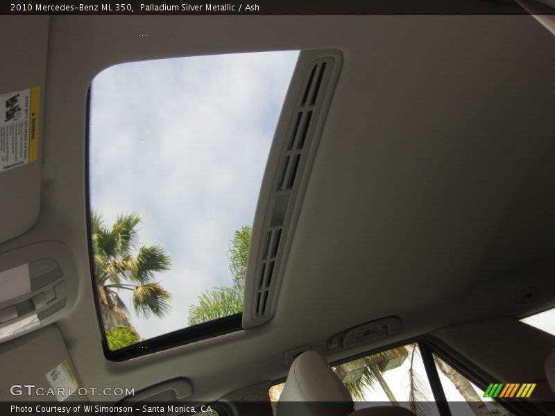 Palladium Silver Metallic / Ash 2010 Mercedes-Benz ML 350