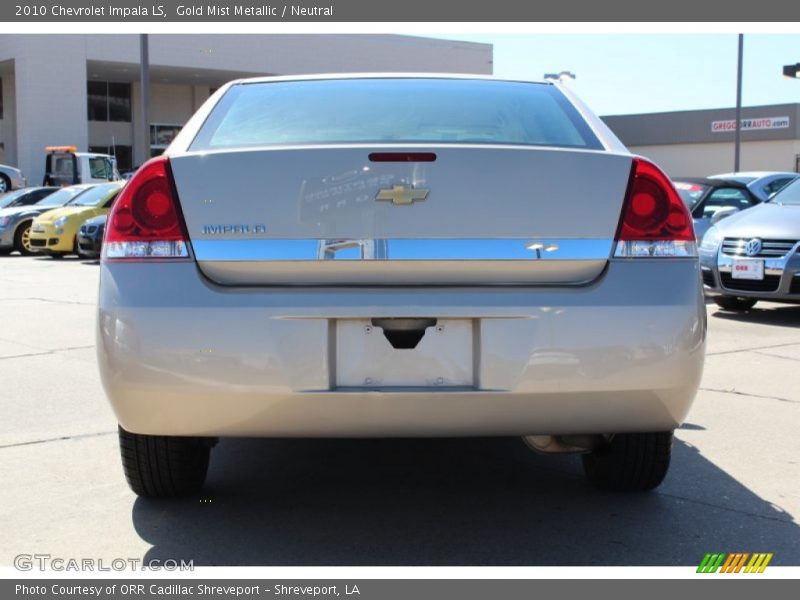Gold Mist Metallic / Neutral 2010 Chevrolet Impala LS