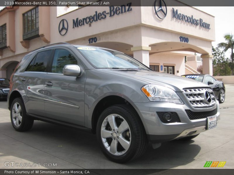 Palladium Silver Metallic / Ash 2010 Mercedes-Benz ML 350