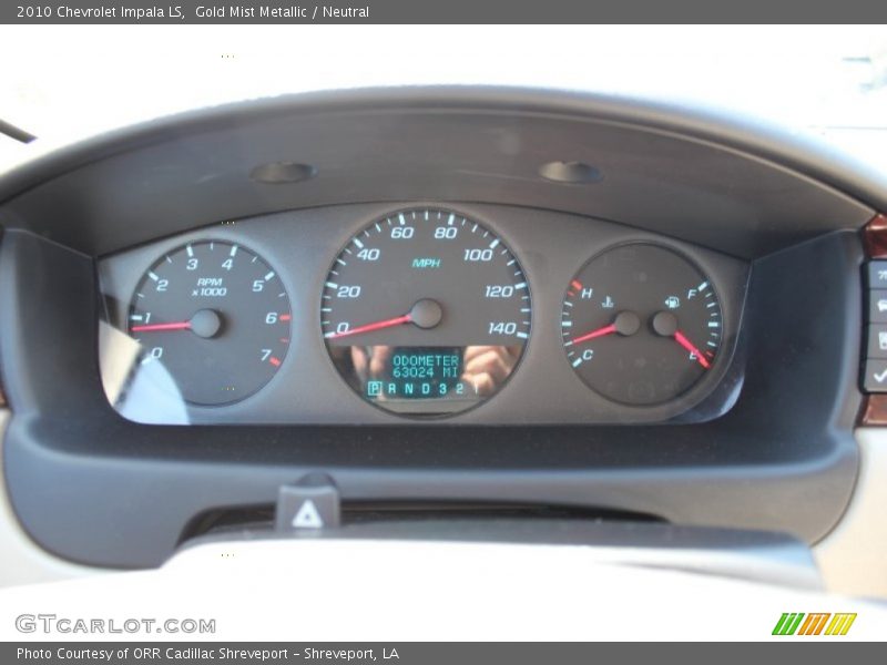 Gold Mist Metallic / Neutral 2010 Chevrolet Impala LS