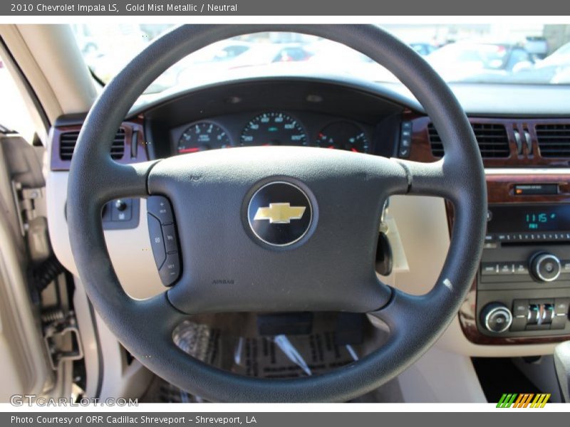 Gold Mist Metallic / Neutral 2010 Chevrolet Impala LS