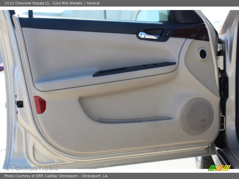 Gold Mist Metallic / Neutral 2010 Chevrolet Impala LS