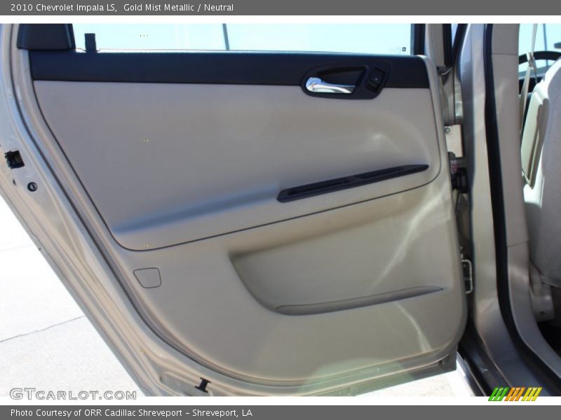 Gold Mist Metallic / Neutral 2010 Chevrolet Impala LS