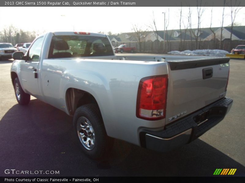 Quicksilver Metallic / Dark Titanium 2013 GMC Sierra 1500 Regular Cab