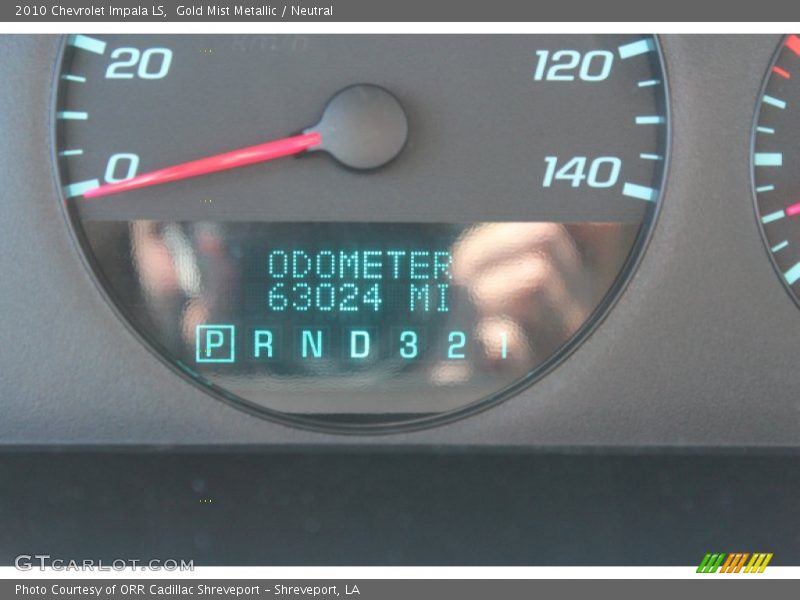 Gold Mist Metallic / Neutral 2010 Chevrolet Impala LS