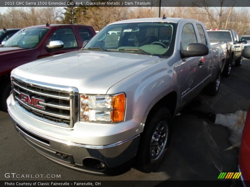 Quicksilver Metallic / Dark Titanium 2013 GMC Sierra 1500 Extended Cab 4x4