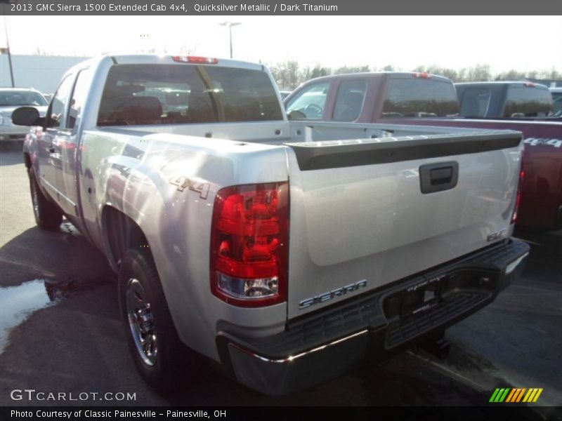 Quicksilver Metallic / Dark Titanium 2013 GMC Sierra 1500 Extended Cab 4x4