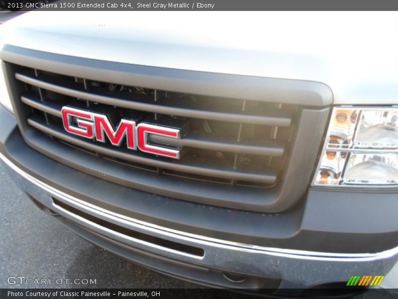 Steel Gray Metallic / Ebony 2013 GMC Sierra 1500 Extended Cab 4x4