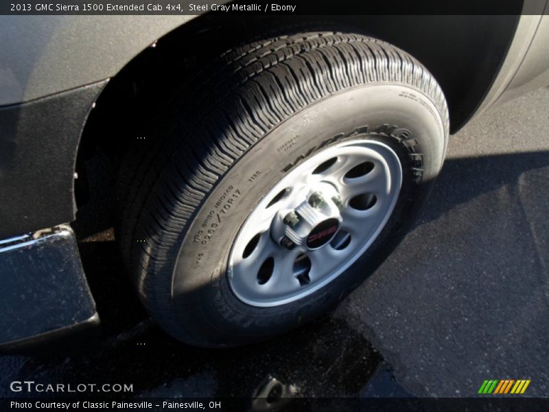 Steel Gray Metallic / Ebony 2013 GMC Sierra 1500 Extended Cab 4x4