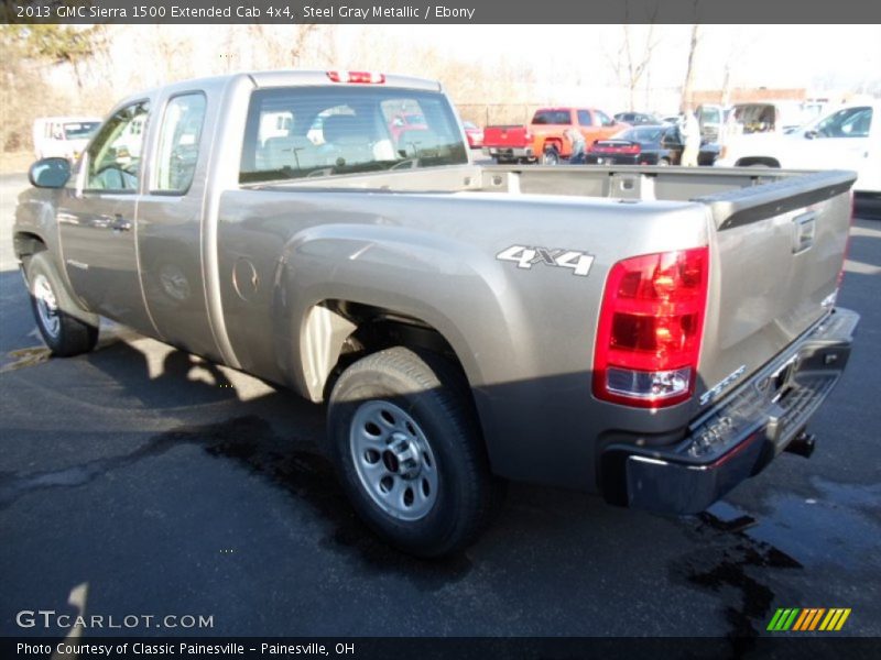 Steel Gray Metallic / Ebony 2013 GMC Sierra 1500 Extended Cab 4x4