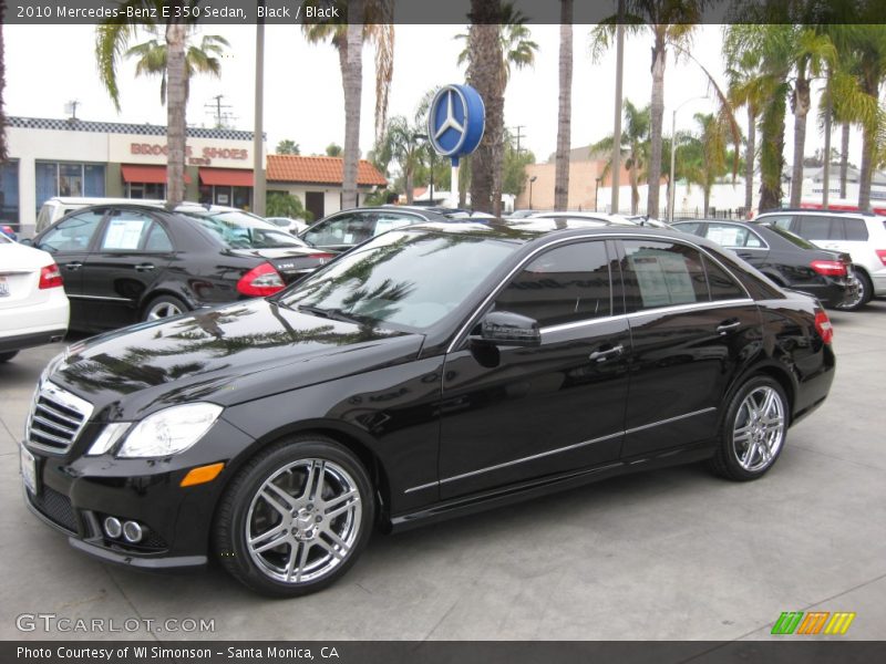 Black / Black 2010 Mercedes-Benz E 350 Sedan