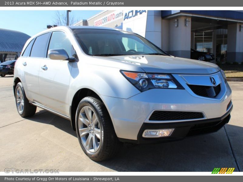 Palladium Metallic / Graystone 2013 Acura MDX SH-AWD Advance